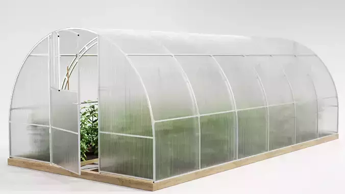 Greenhouse with plants in it