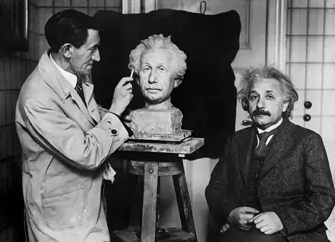 Albert Einstein Bust 3D Scan Free 3D print model