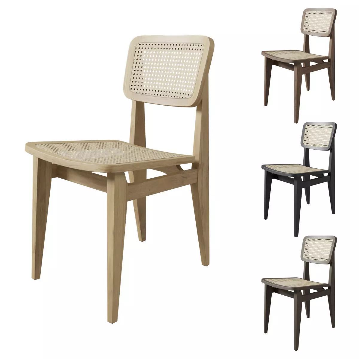 Gubi C Chair UnUpholstered 3D model