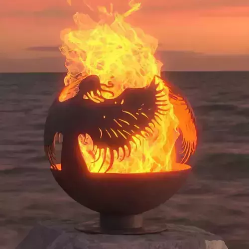 Bonfire fireplace 3D model