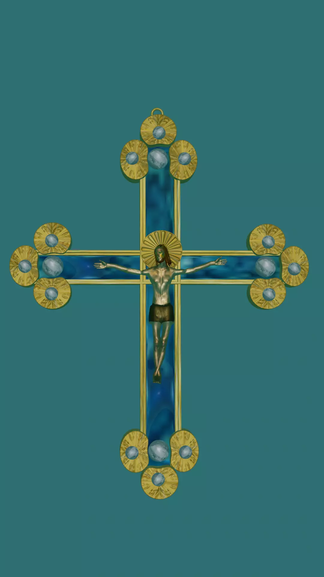 Cross of Coronado game ready and printable from Indiana Jones 3D print model