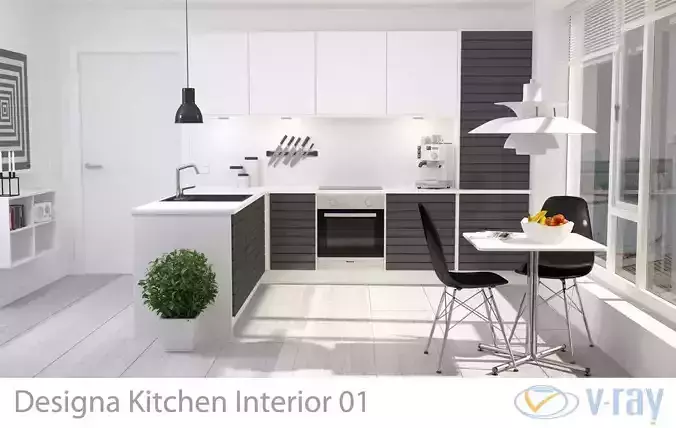 Modern Kitchen Interior 001