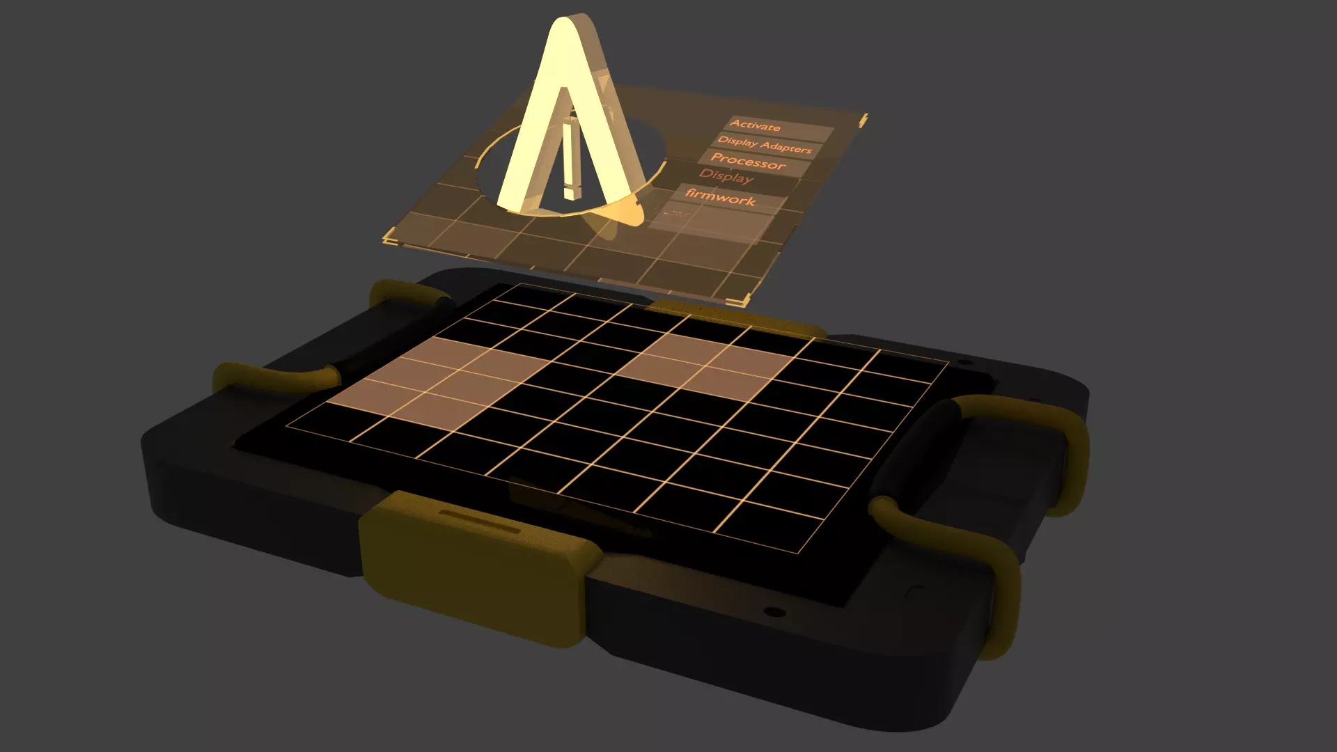 hologram sci fi Free low-poly 3D model