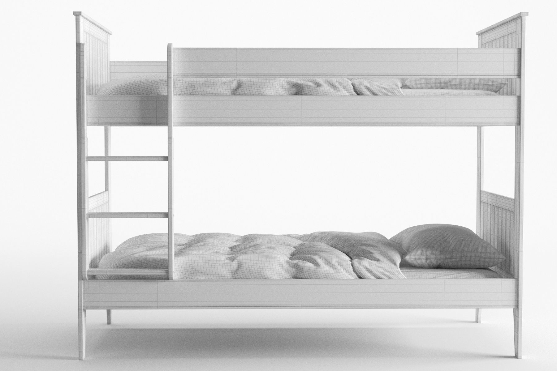 Arya Bunkbed 3D model_6