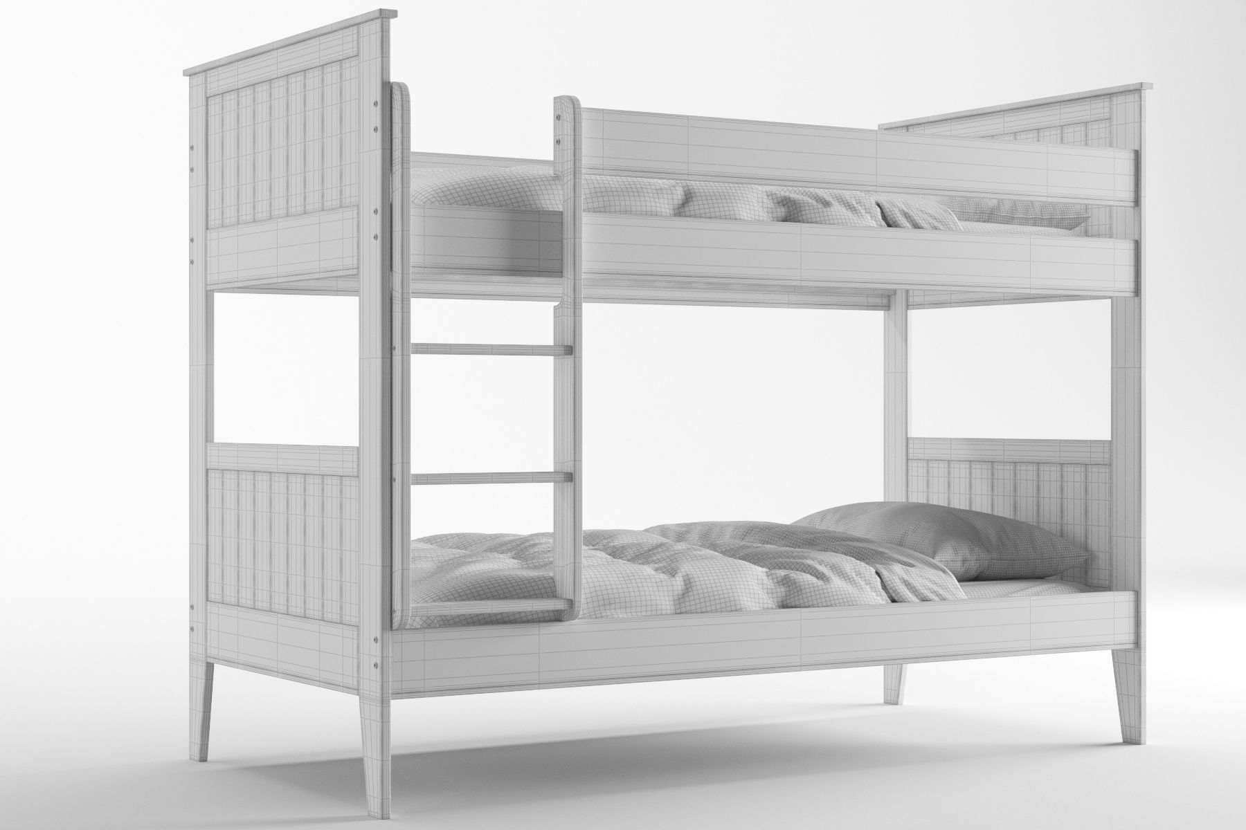 Arya Bunkbed 3D model_5