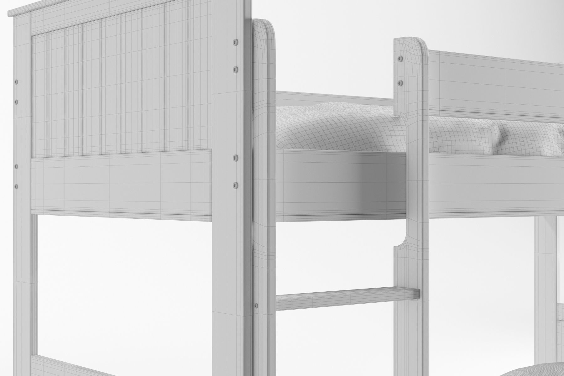 Arya Bunkbed 3D model_4