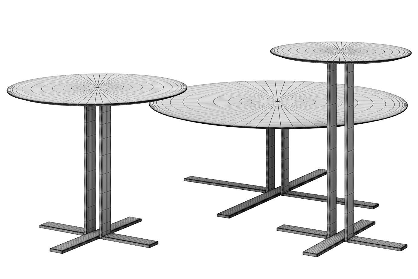 Set of tables 3D model_8