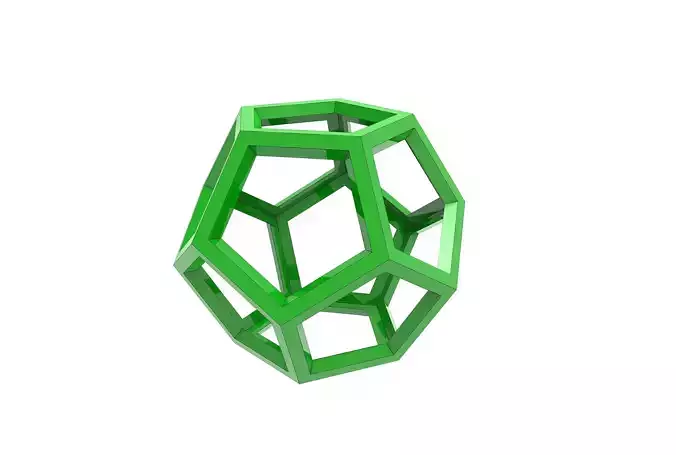 Wireframe dodecahedron