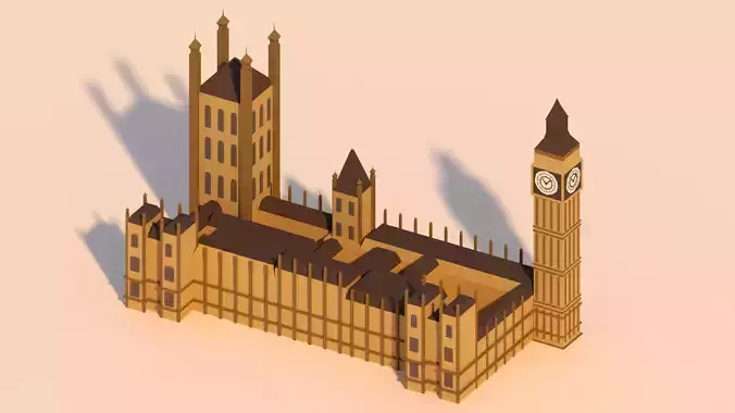  Low Poly Big Ben