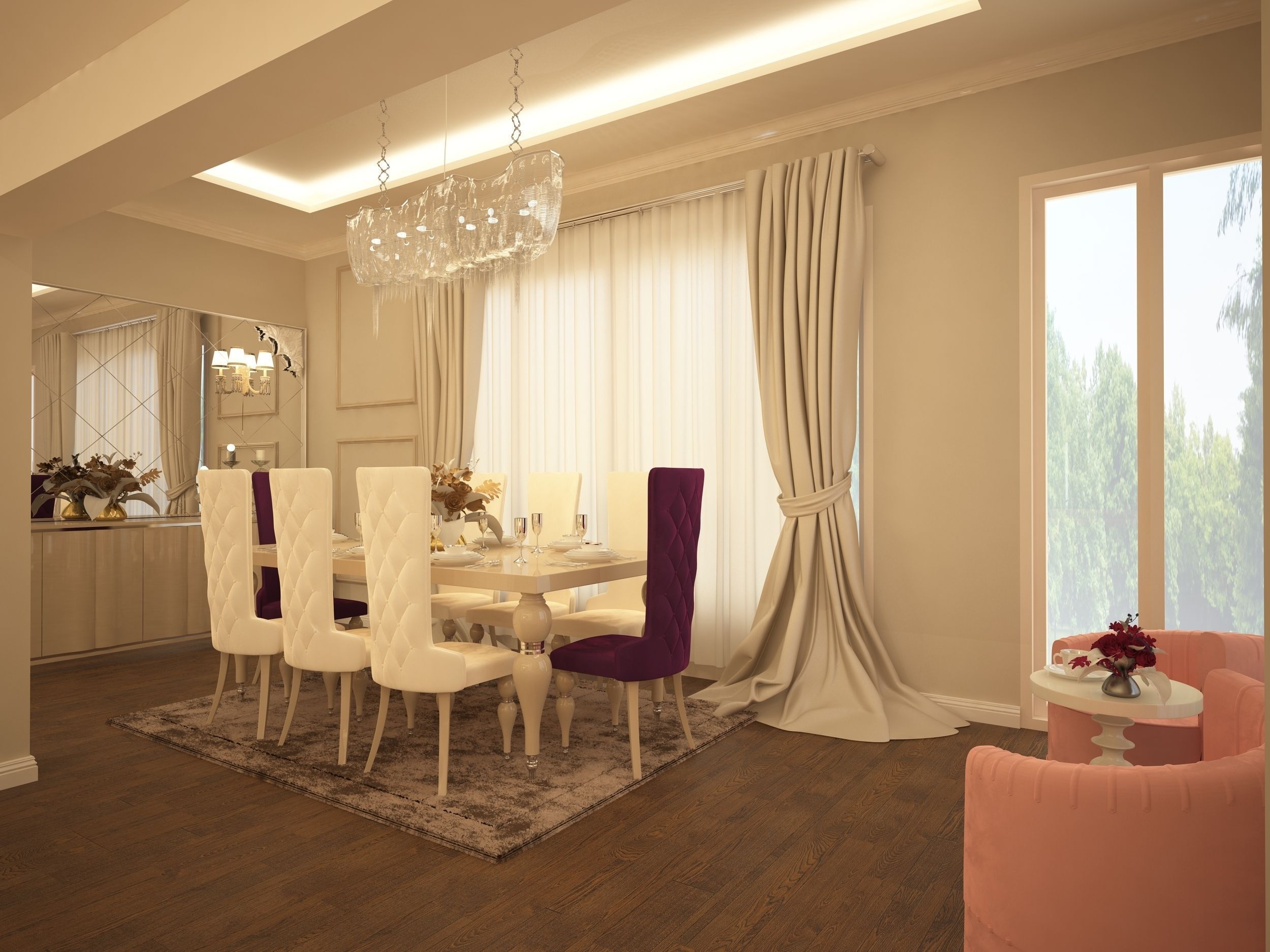 Lounge and Living room 3D model_1