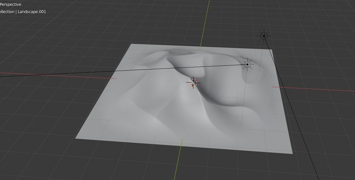 Desert mountain 3D model_4