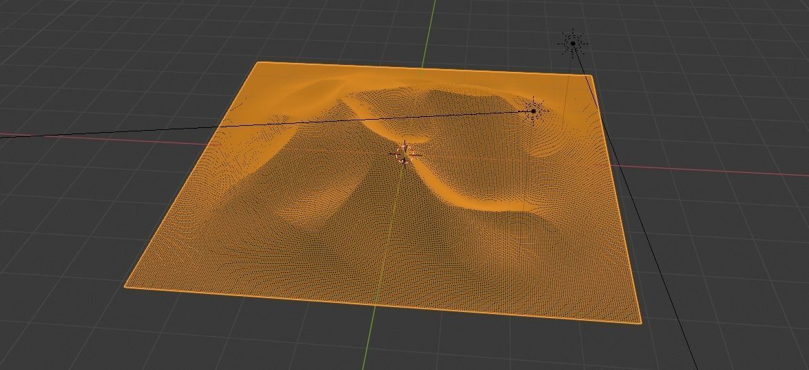 Desert mountain 3D model_5