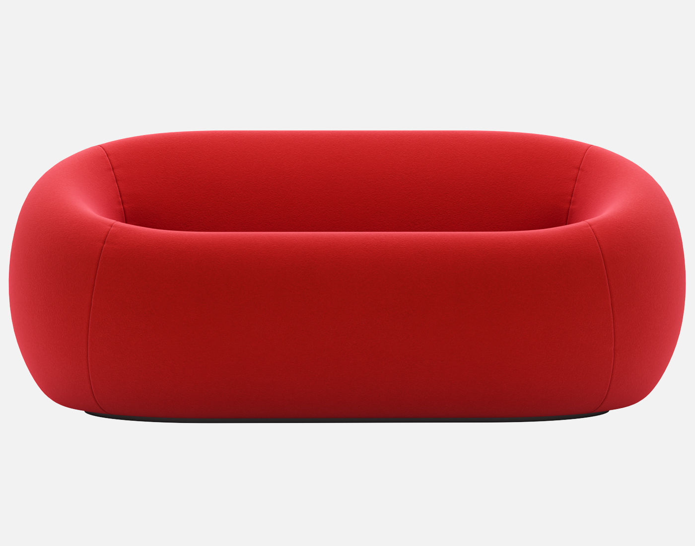 Sofa and armchair Serie Up 2000 with Table large black 3D model_4