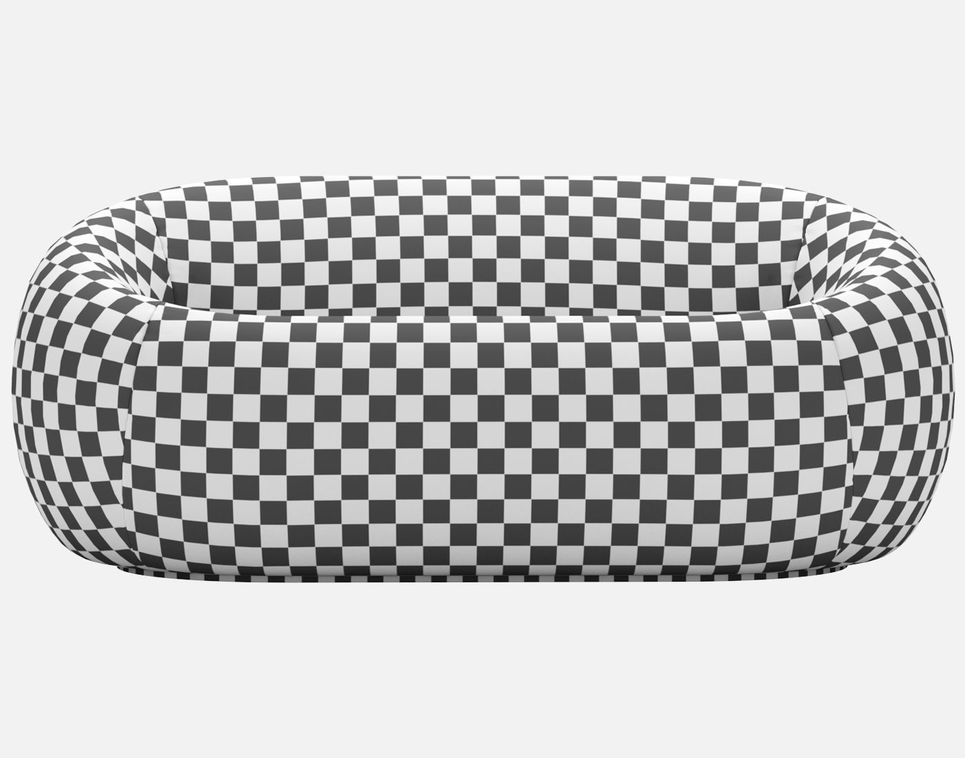 Sofa and armchair Serie Up 2000 with Table large black 3D model_16