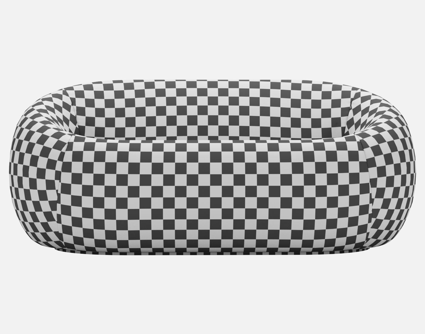 Sofa and armchair Serie Up 2000 with Table large black 3D model_15