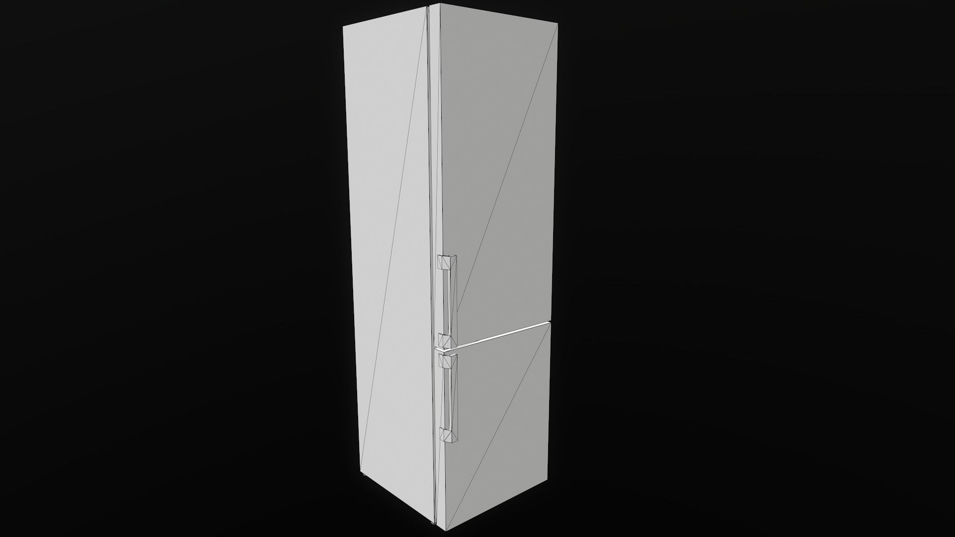 Refrigerator Low-poly 3D model_26