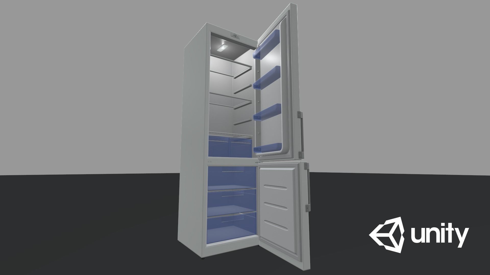 Refrigerator Low-poly 3D model_32
