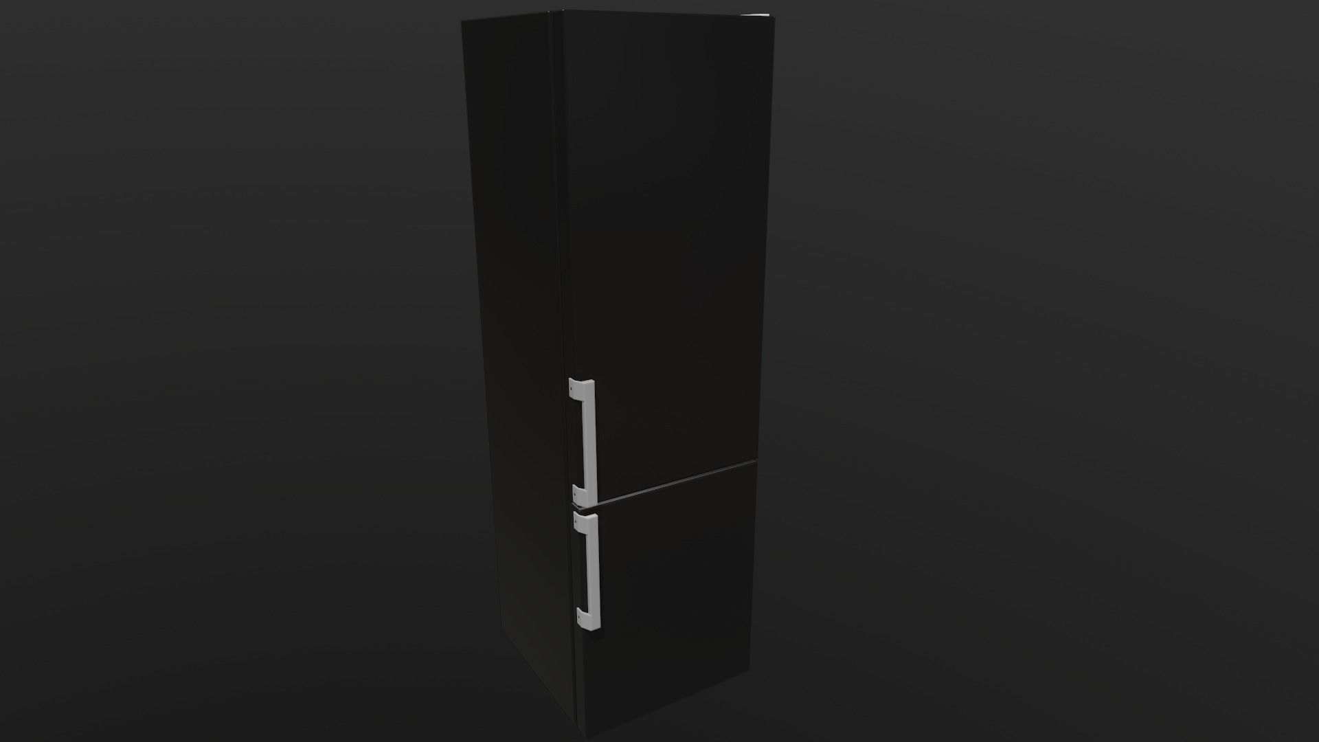 Refrigerator Low-poly 3D model_19