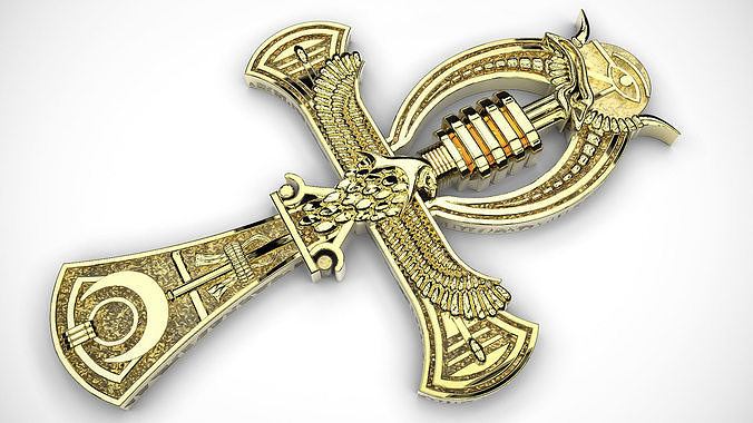 Egyptian cross v2 3D print model
