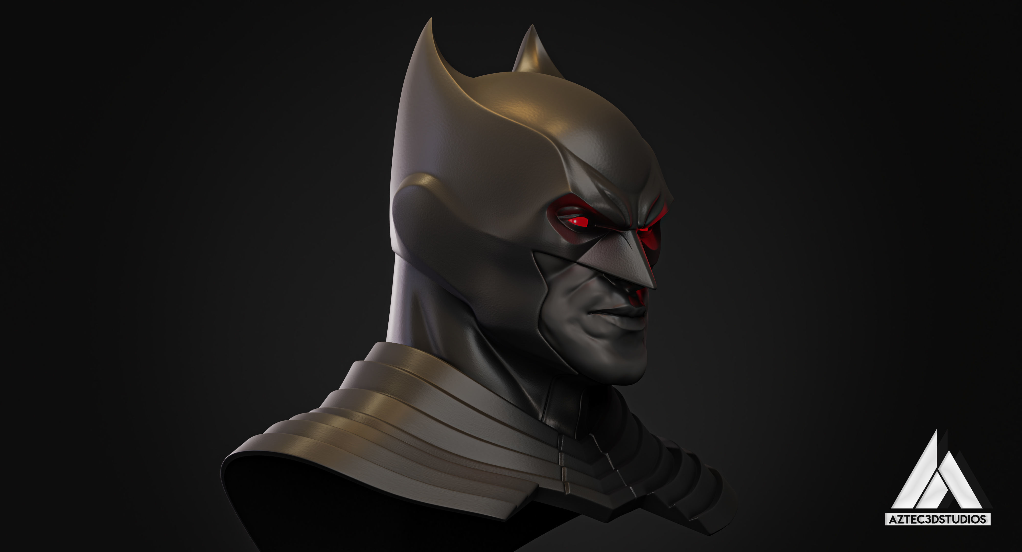 Batman Flashpoint Cowl 3D Printing STL 3D print model_2