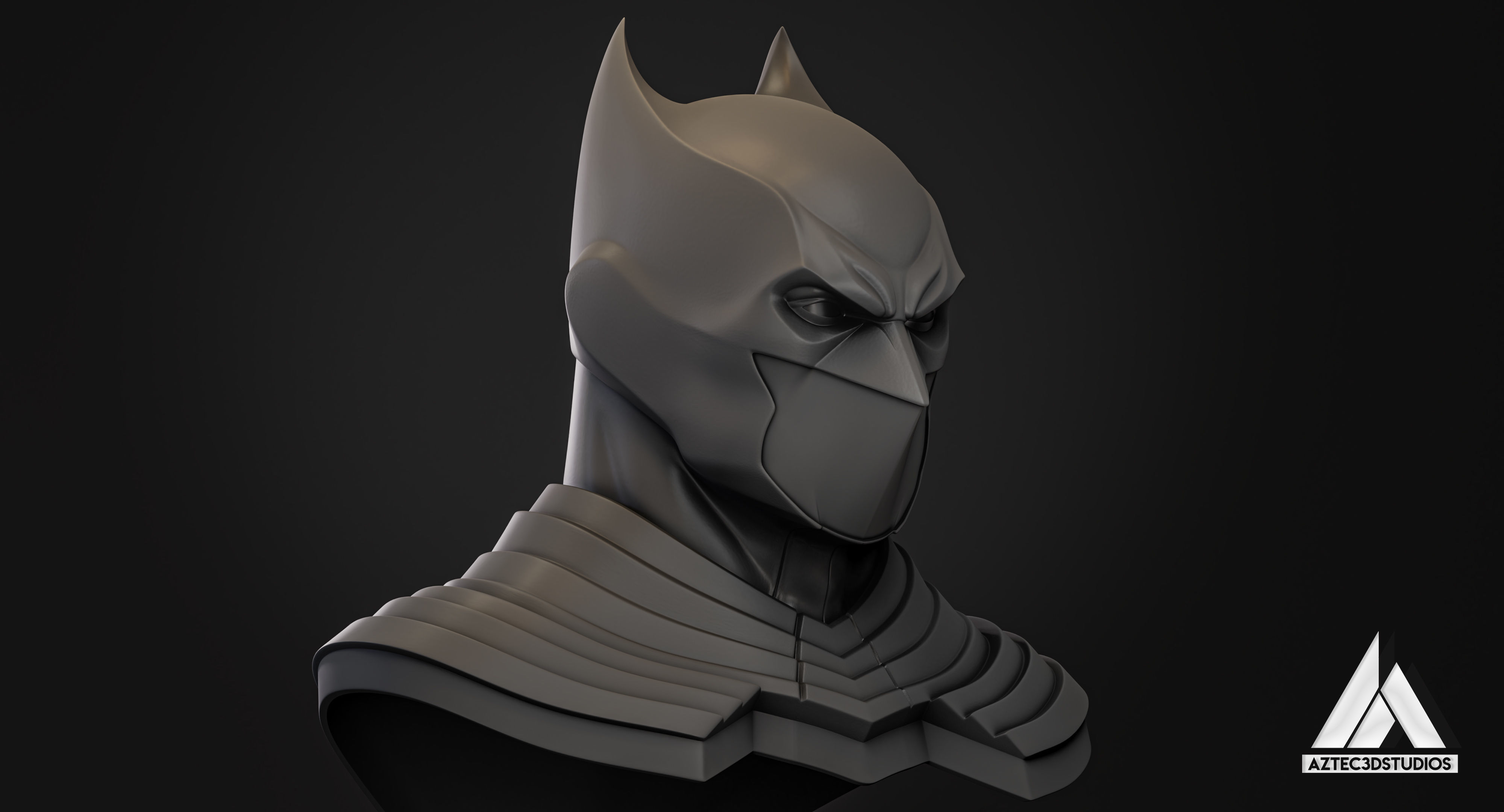 Batman Flashpoint Cowl 3D Printing STL 3D print model_6