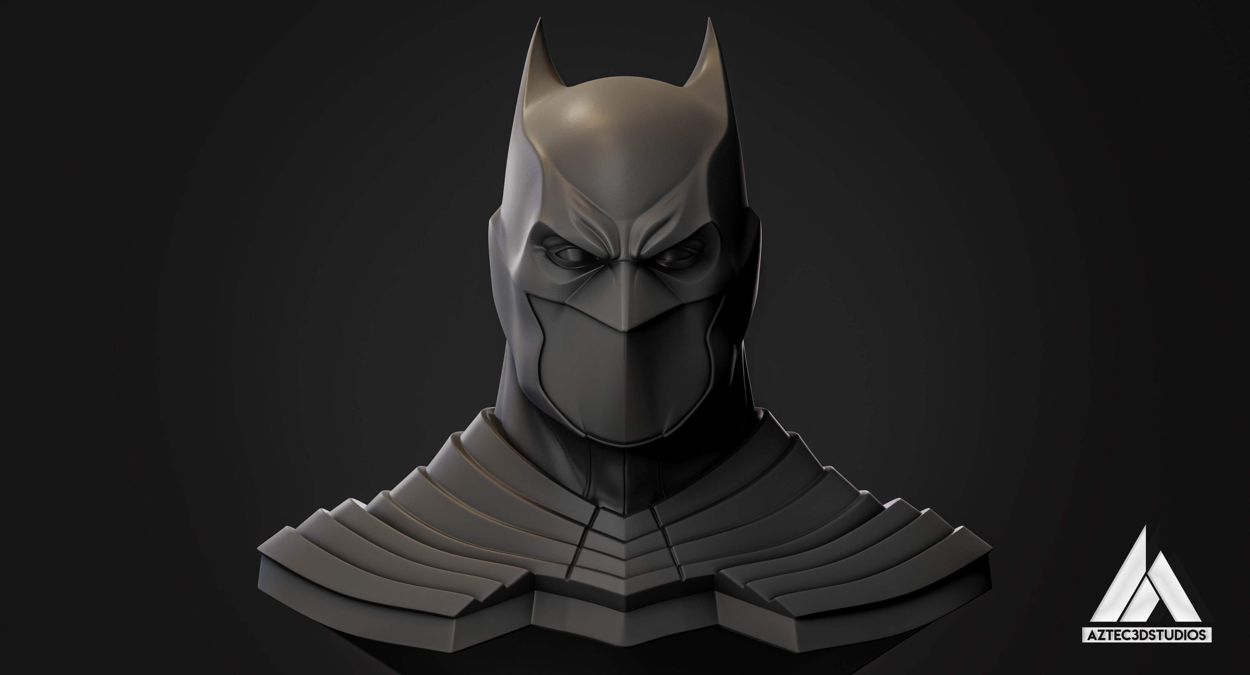 Batman Flashpoint Cowl 3D Printing STL 3D print model_5