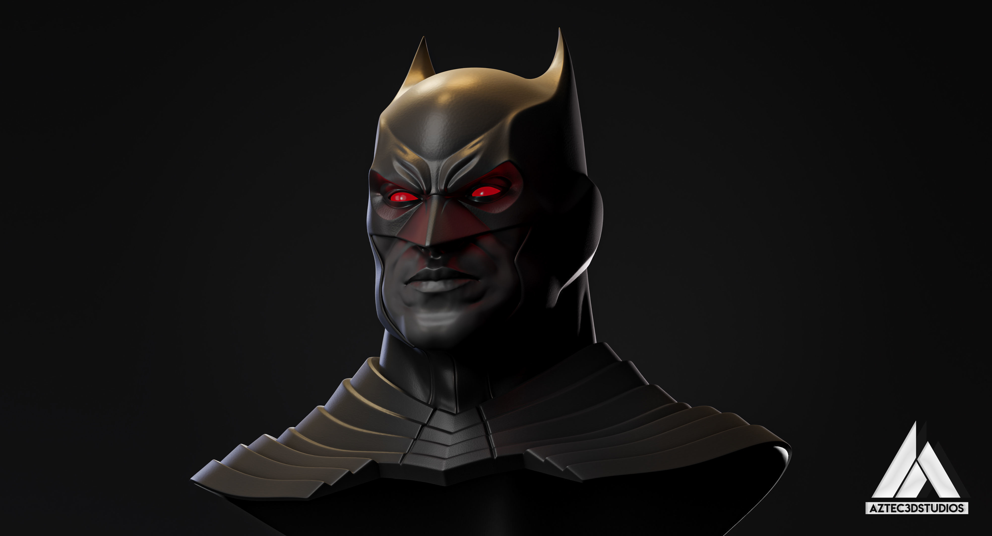 Batman Flashpoint Cowl 3D Printing STL 3D print model_1