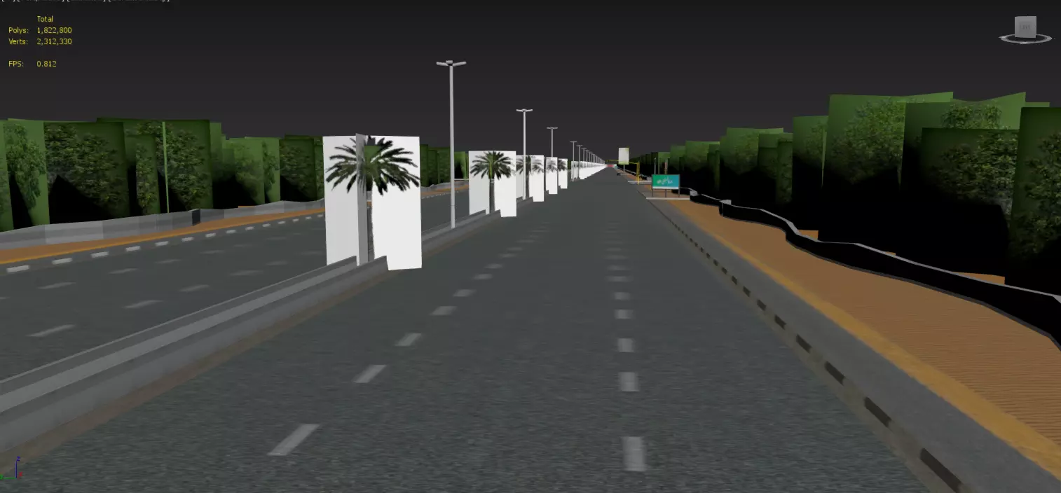 Arab city ksa Low-poly 3D model_0