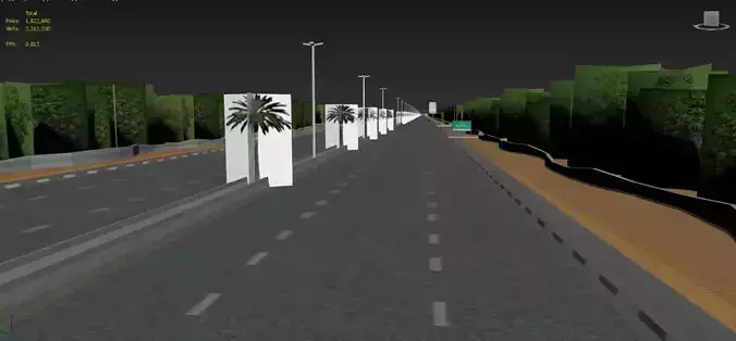 Arab city ksa Low-poly 3D model