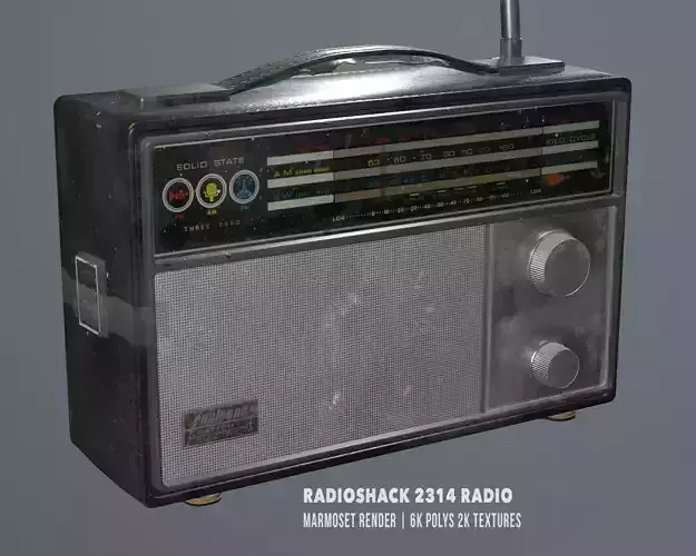 Realtone Transistor Radio Free 3D model