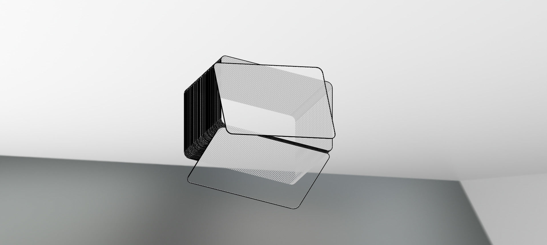 3D Business card nature standard 3D print model_2