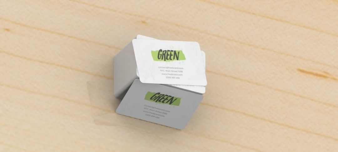 3D Business card nature standard 3D print model_1