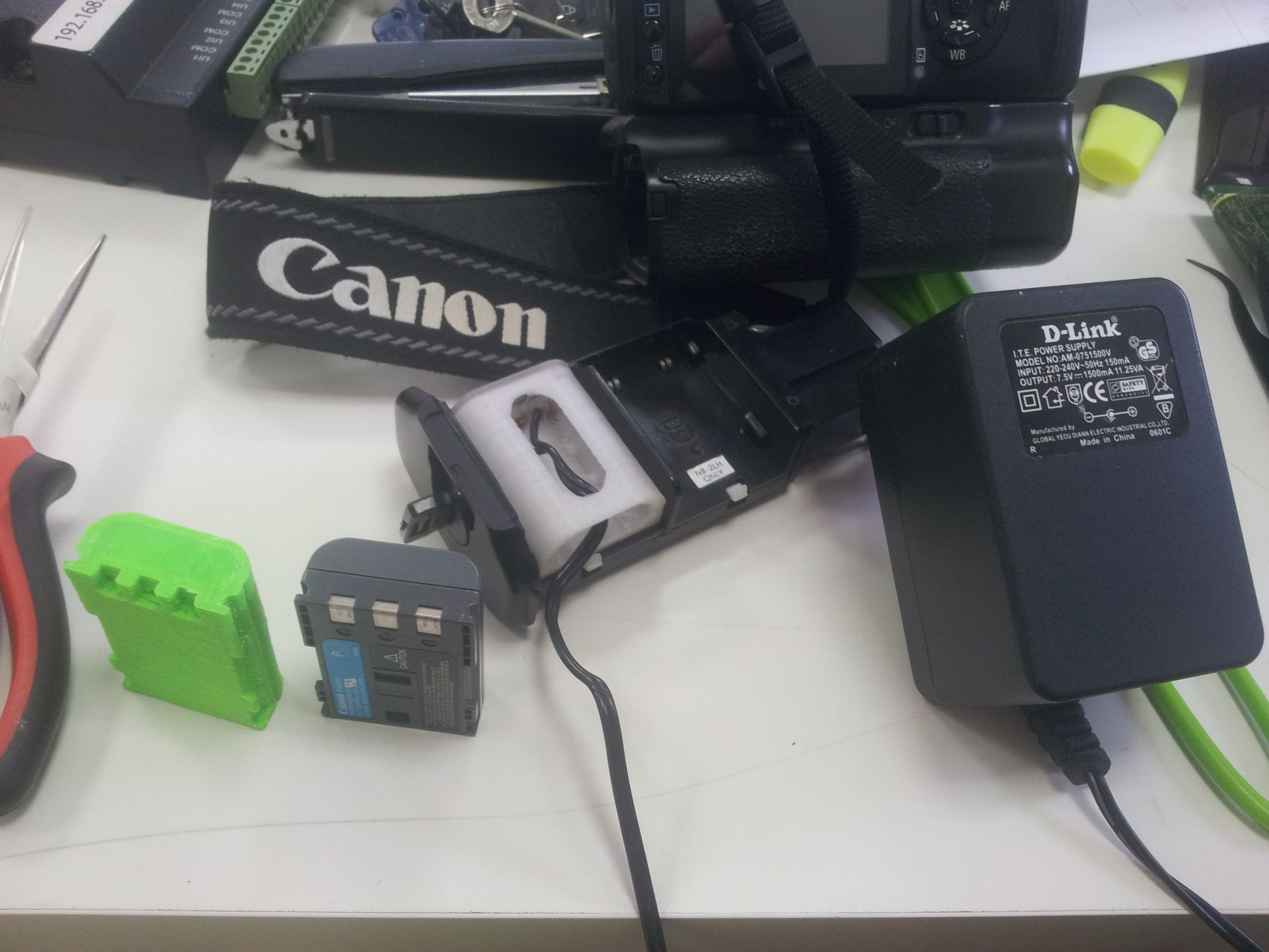 Canon Li-ion Power replacement as battery 3D print model_2