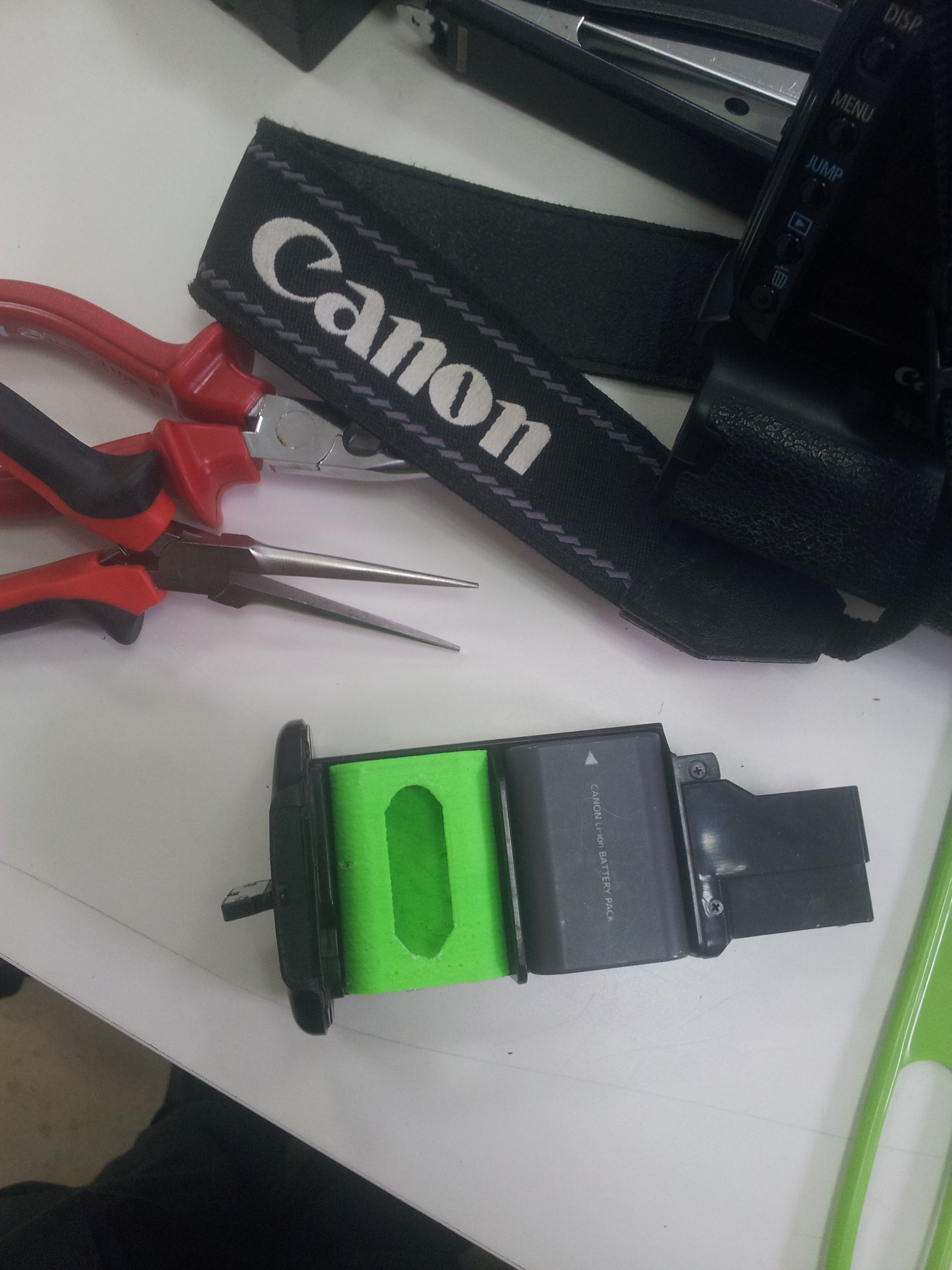 Canon Li-ion Power replacement as battery 3D print model_3