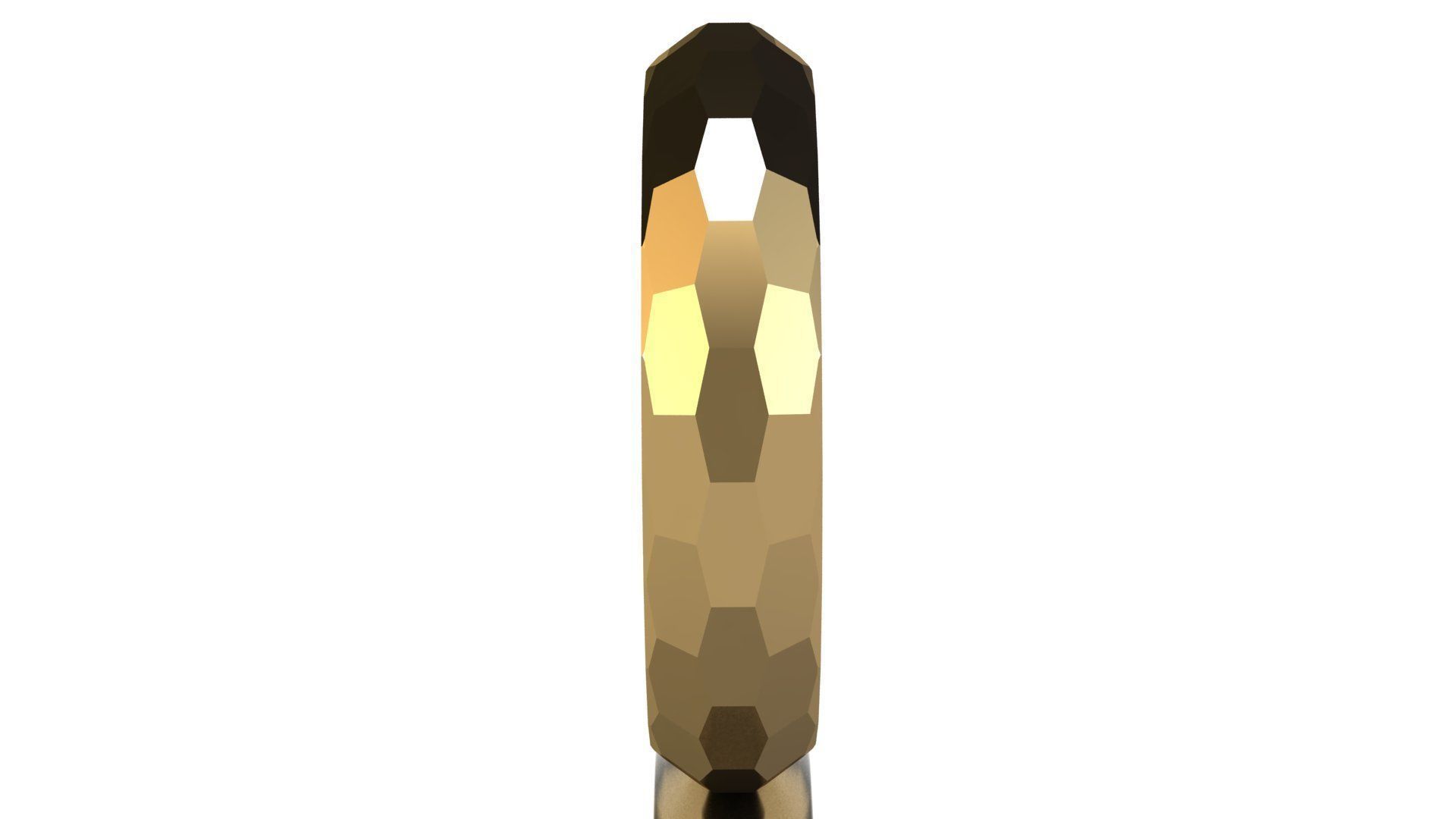 Multi-facet gold ring 3D print model_4