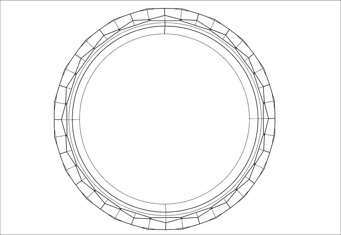 Multi-facet gold ring 3D print model_14