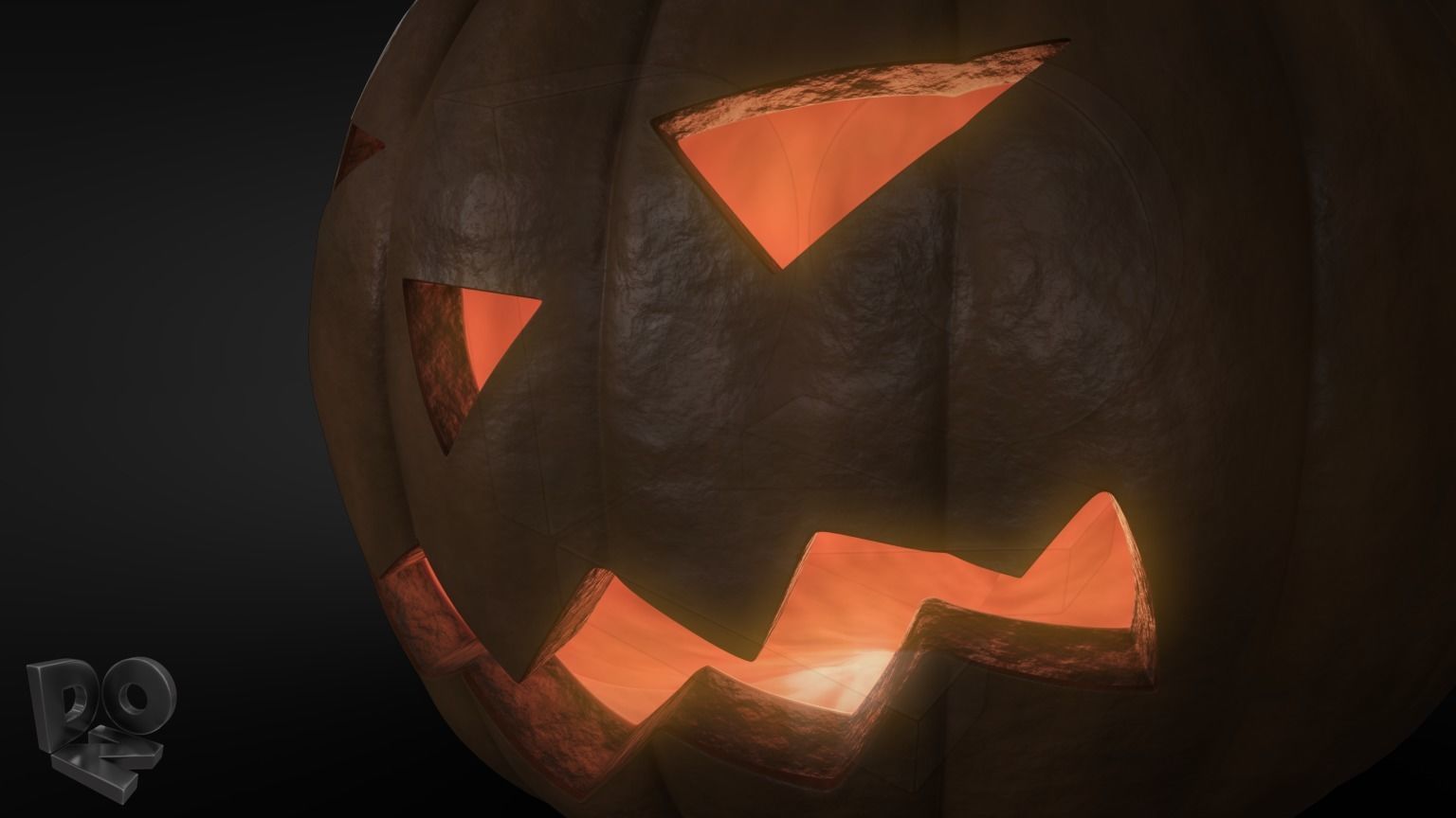 Halloween pumpkin 3D model_6