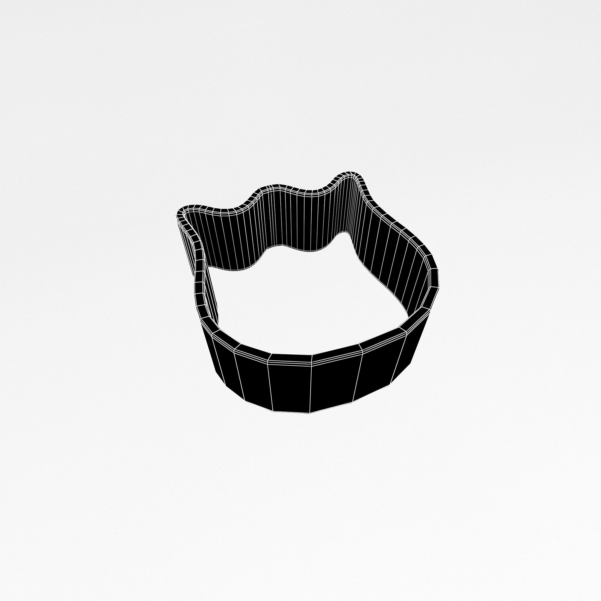 Flower Cookie Cutter v1 003 Low-poly 3D model_4