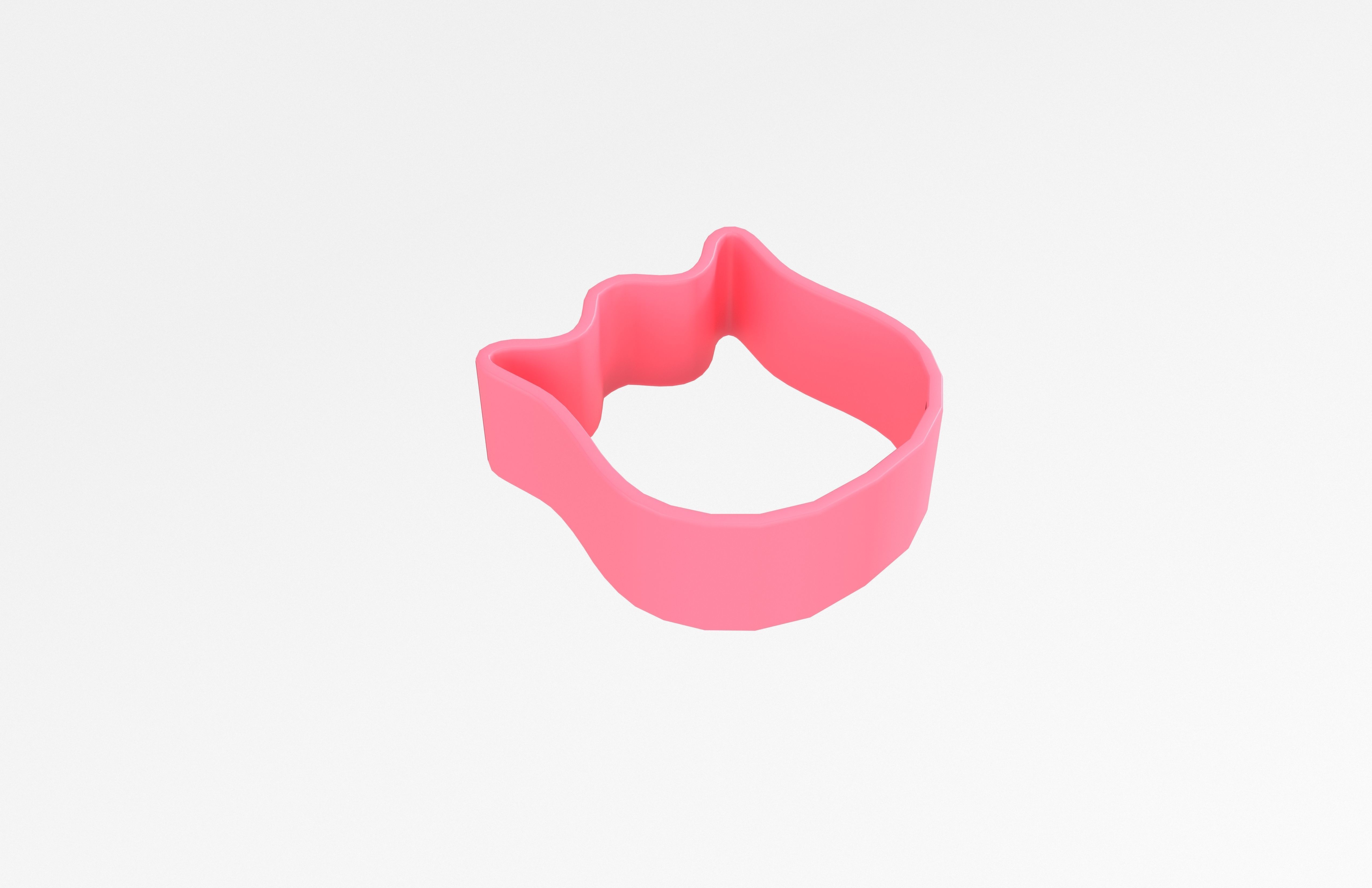Flower Cookie Cutter v1 003 Low-poly 3D model_3