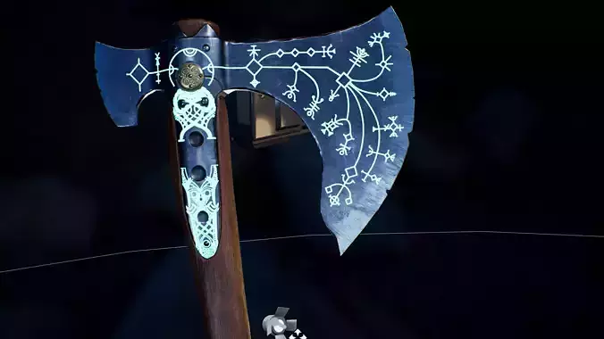 Leviathan axe Game Ready Low-poly 3D model