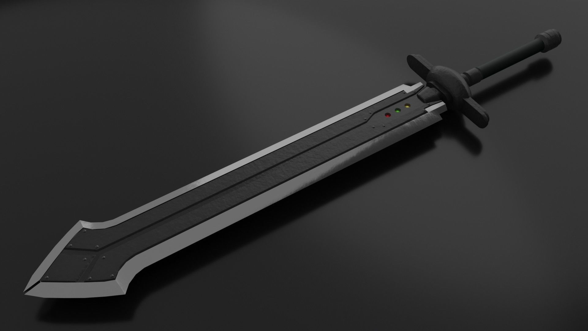 Iron Blade Final Fantasy VII Remake 3D model CGTrader