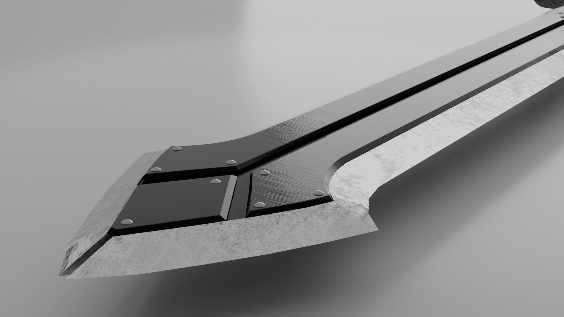 Iron Blade Final Fantasy VII Remake 3D model CGTrader