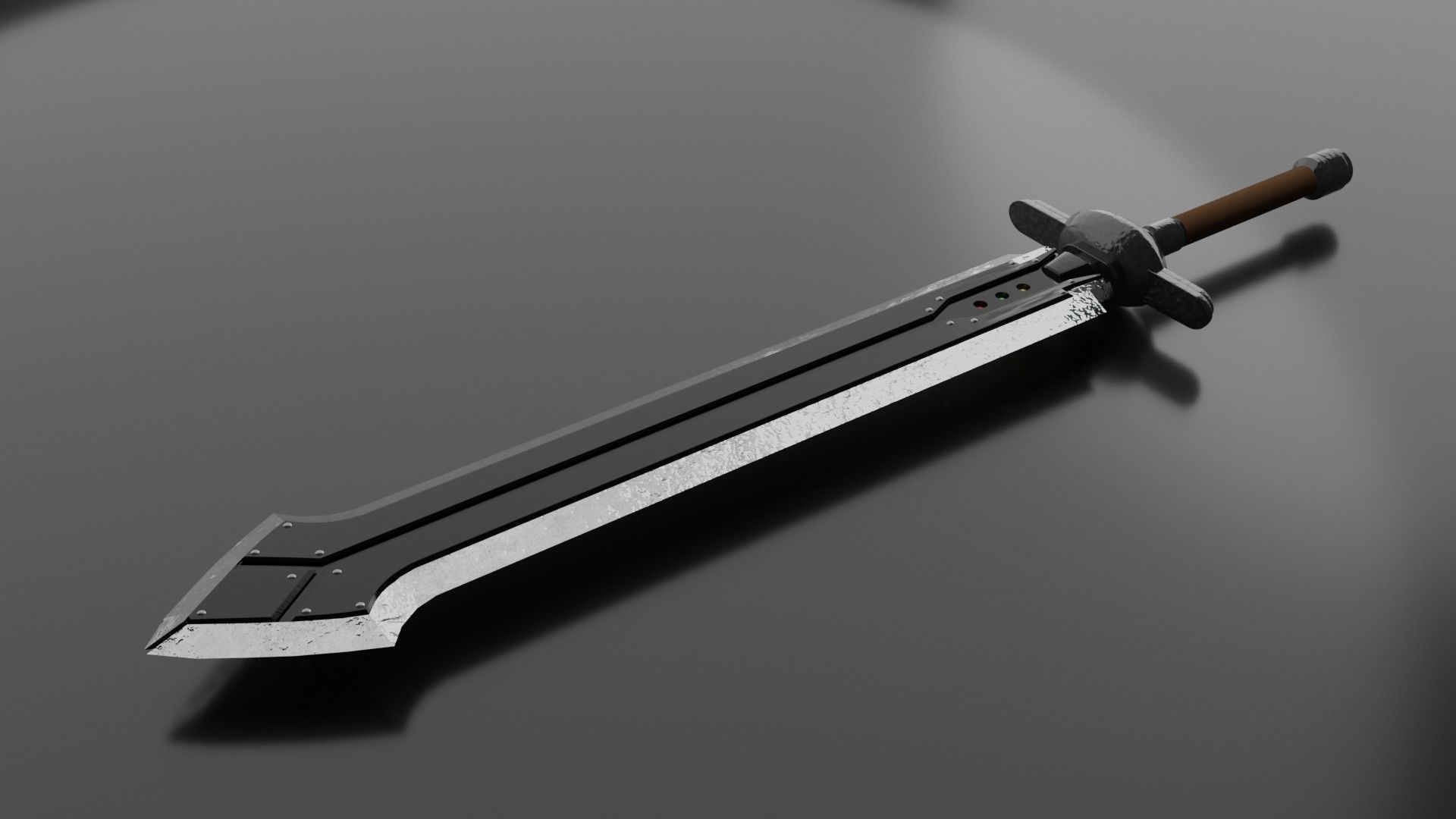 Iron Blade Final Fantasy VII Remake 3D model CGTrader