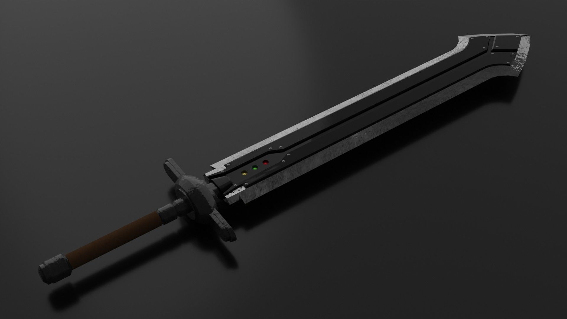 Iron Blade Final Fantasy VII Remake 3D model CGTrader