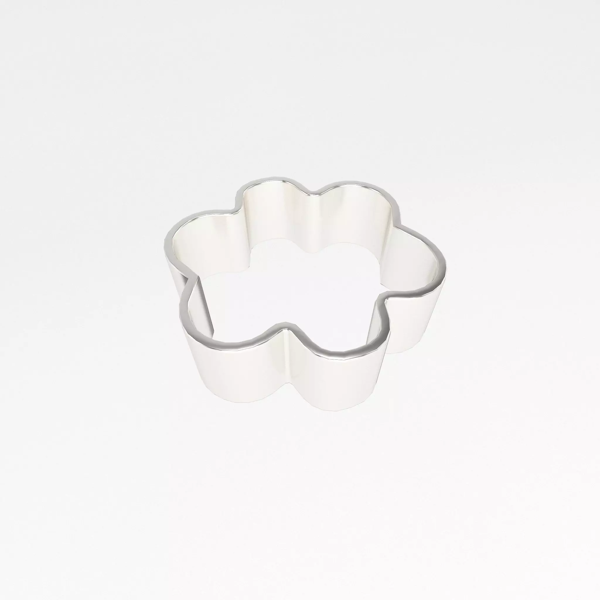 Flower Cookie Cutter v2 001 Low-poly 3D model_0