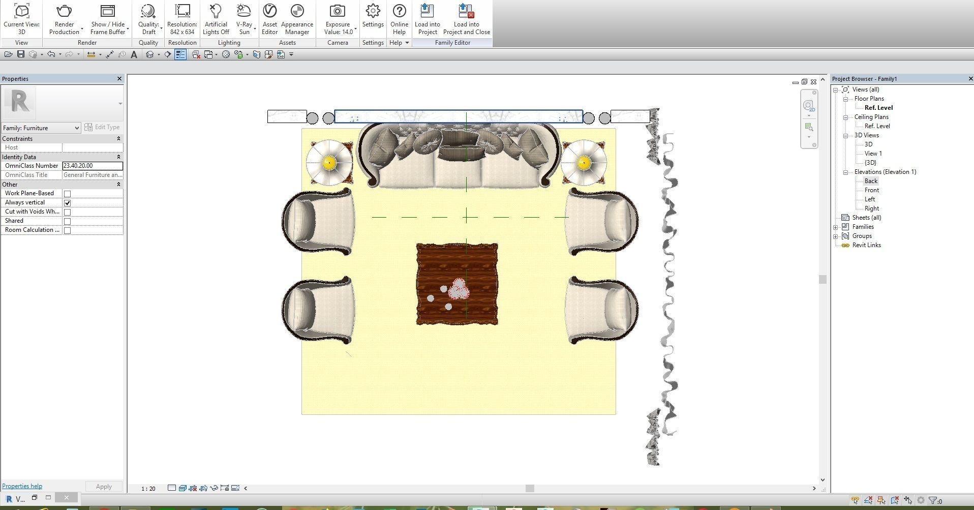REVIT SETTING AREA 3D model_6