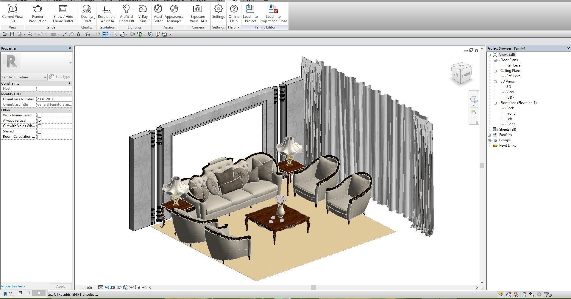 REVIT SETTING AREA 3D model_5