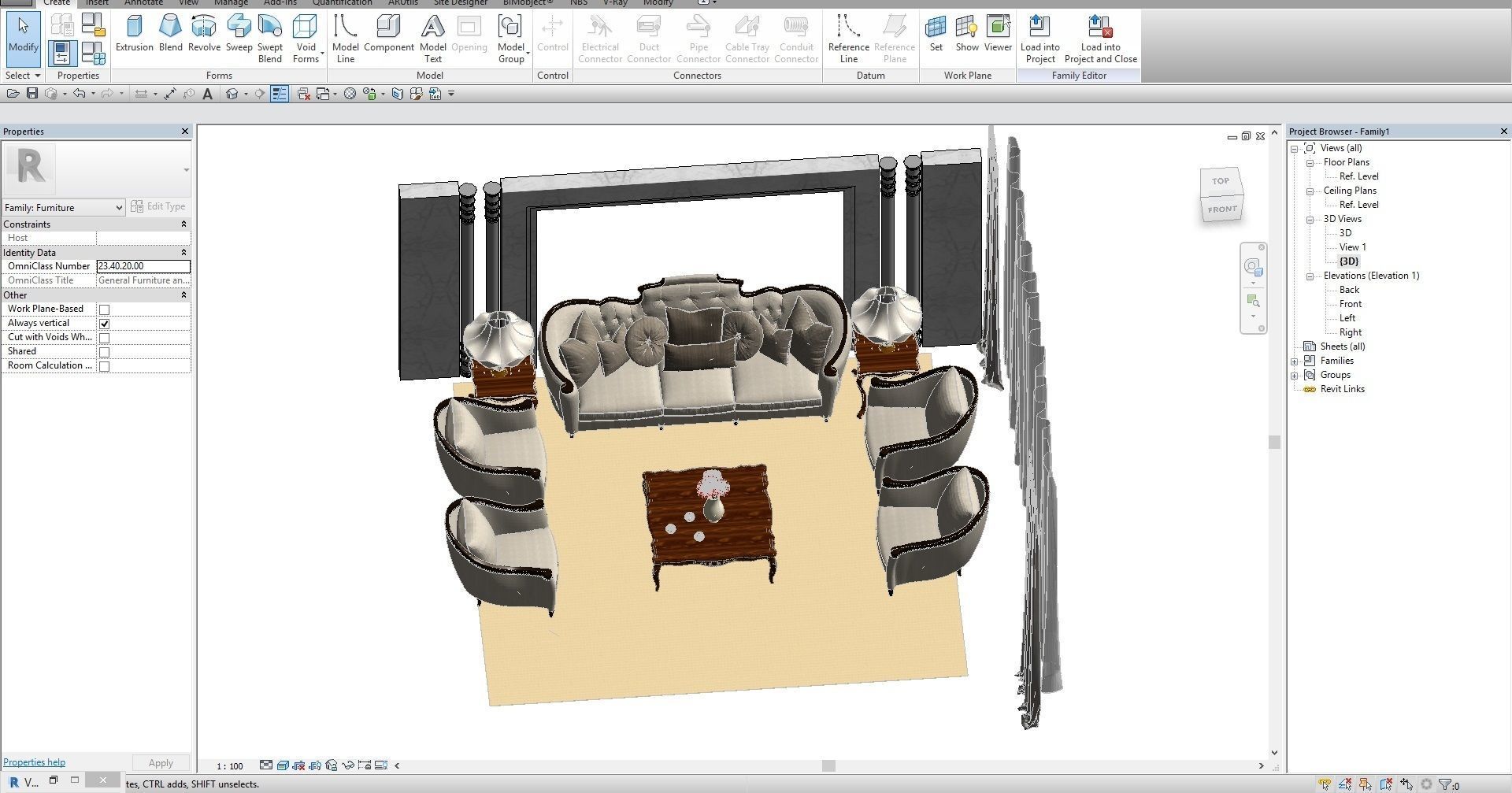 REVIT SETTING AREA 3D model_4