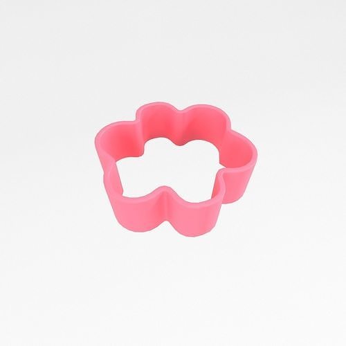 Flower Cookie Cutter v2 003 Low-poly 3D model