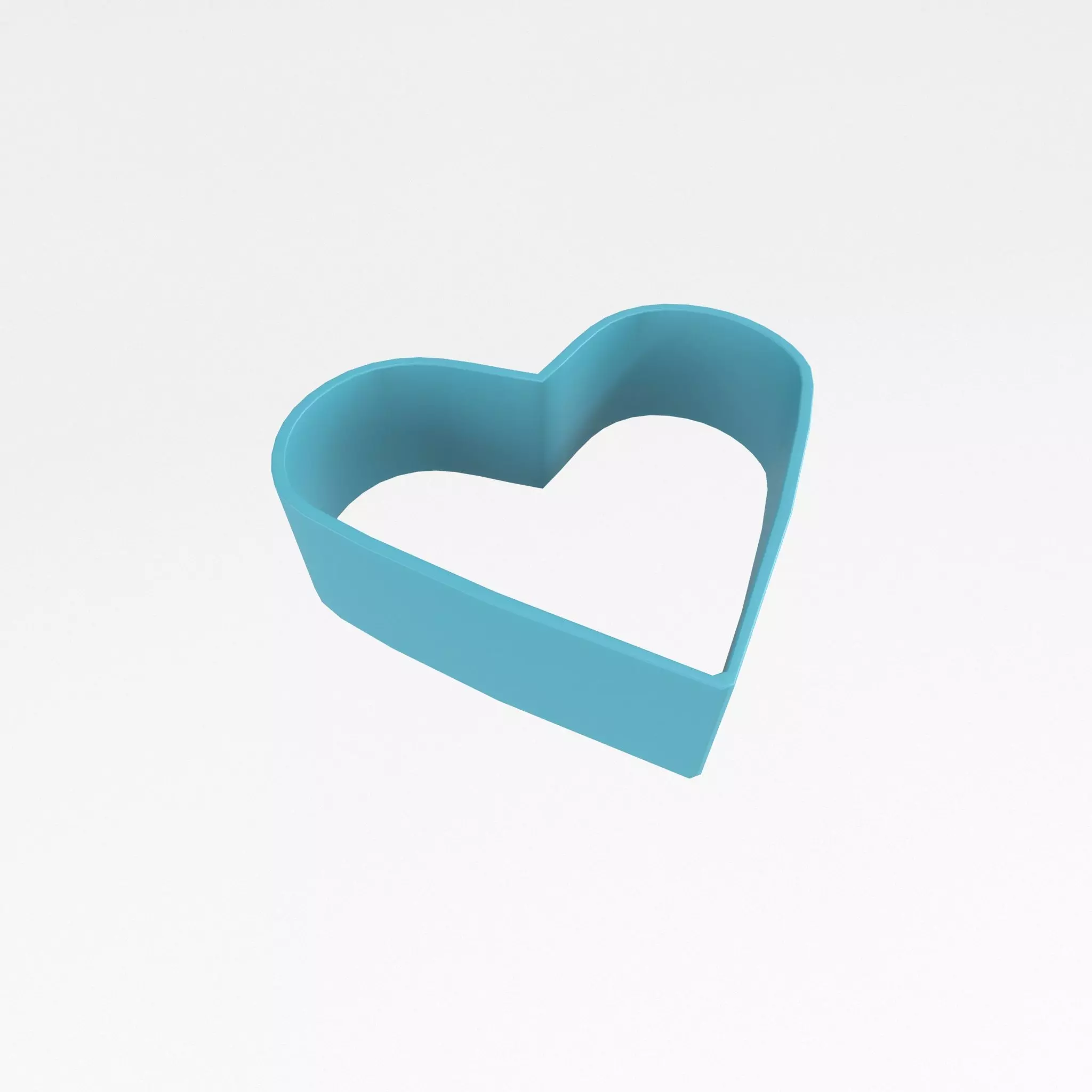 Heart Cookie Cutter v1 002 Low-poly 3D model_0